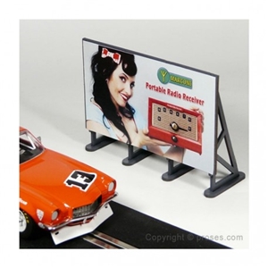 6 X Outdoor Billboards w/Advertisement Decals