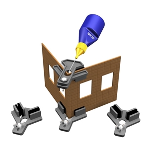 Hold & Glue! Right Angle Holders for Kit Buildings