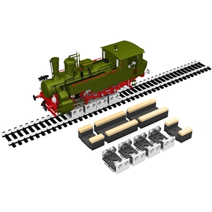 4 X HO/OO Rollers & Drive Wheel Cleaners