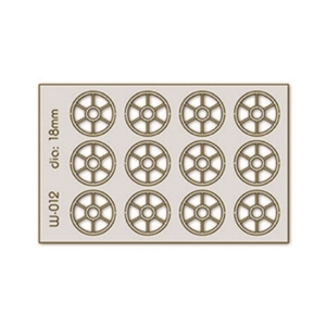 12 pcs 18mm Diameter Round Windows H0/00