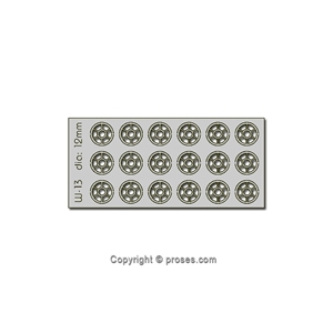 18 pcs 12mm Diameter Round Windows H0/00