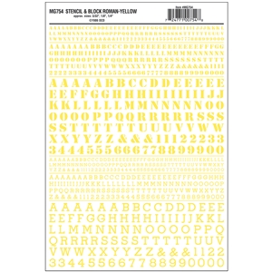 Stencil & Block Roman Yellow