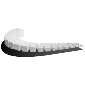 4 percent x 2' Incline Starter 1" Elevation (x4/Set)